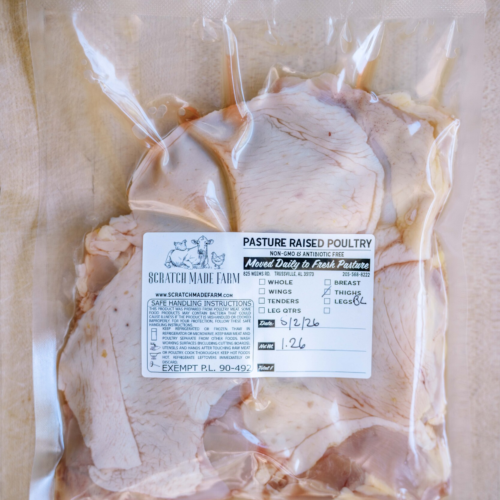 Boneless Chicken Thighs (Pasture-Raised Soy-Free, Organic Fed)
